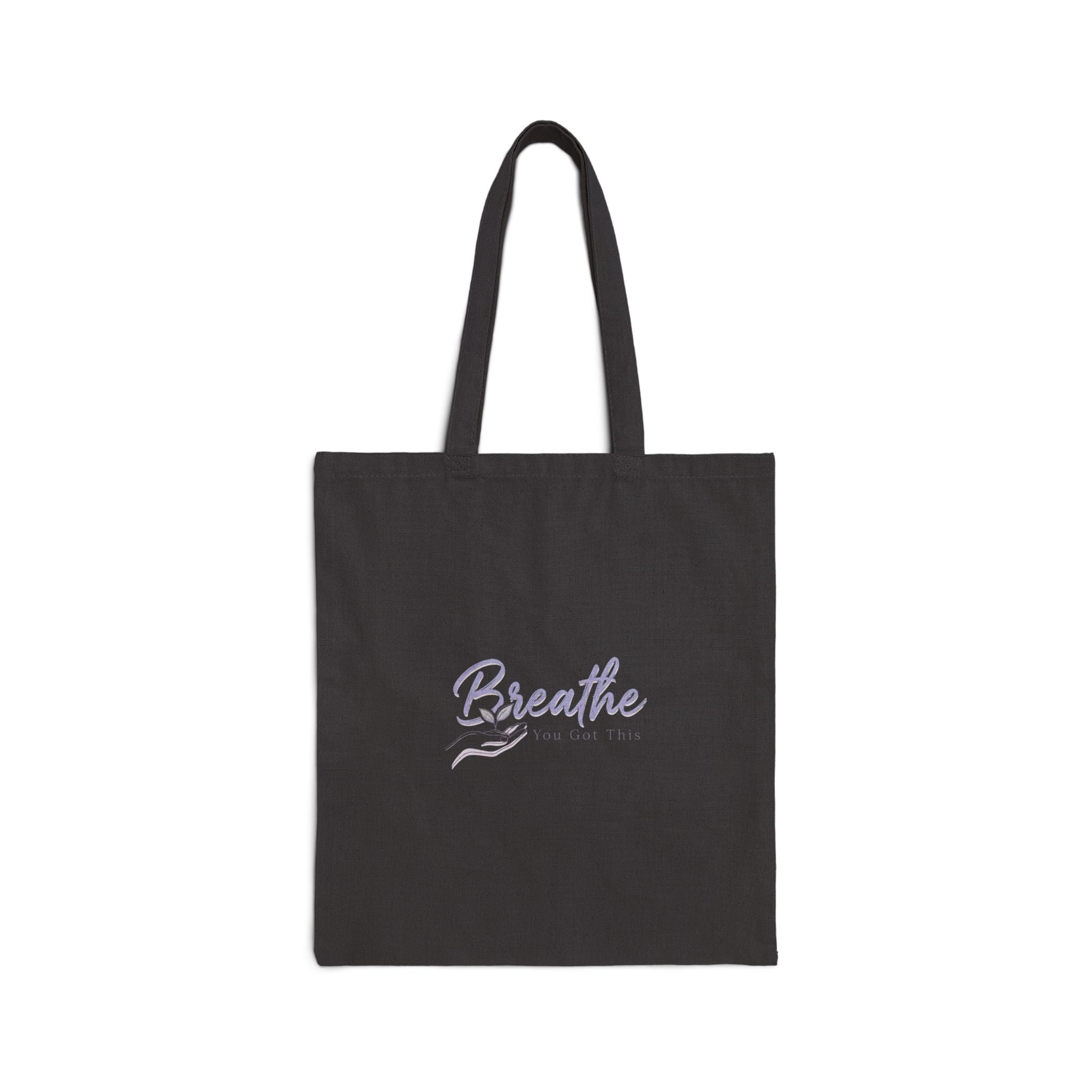 Breathe tote, canvas bag | positive micro-optimism, calming affirmation