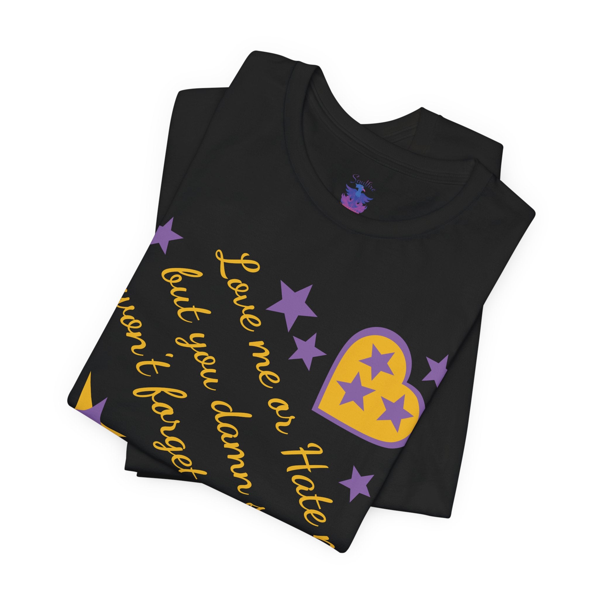 Love me. Hate me. 2 sided Decorated