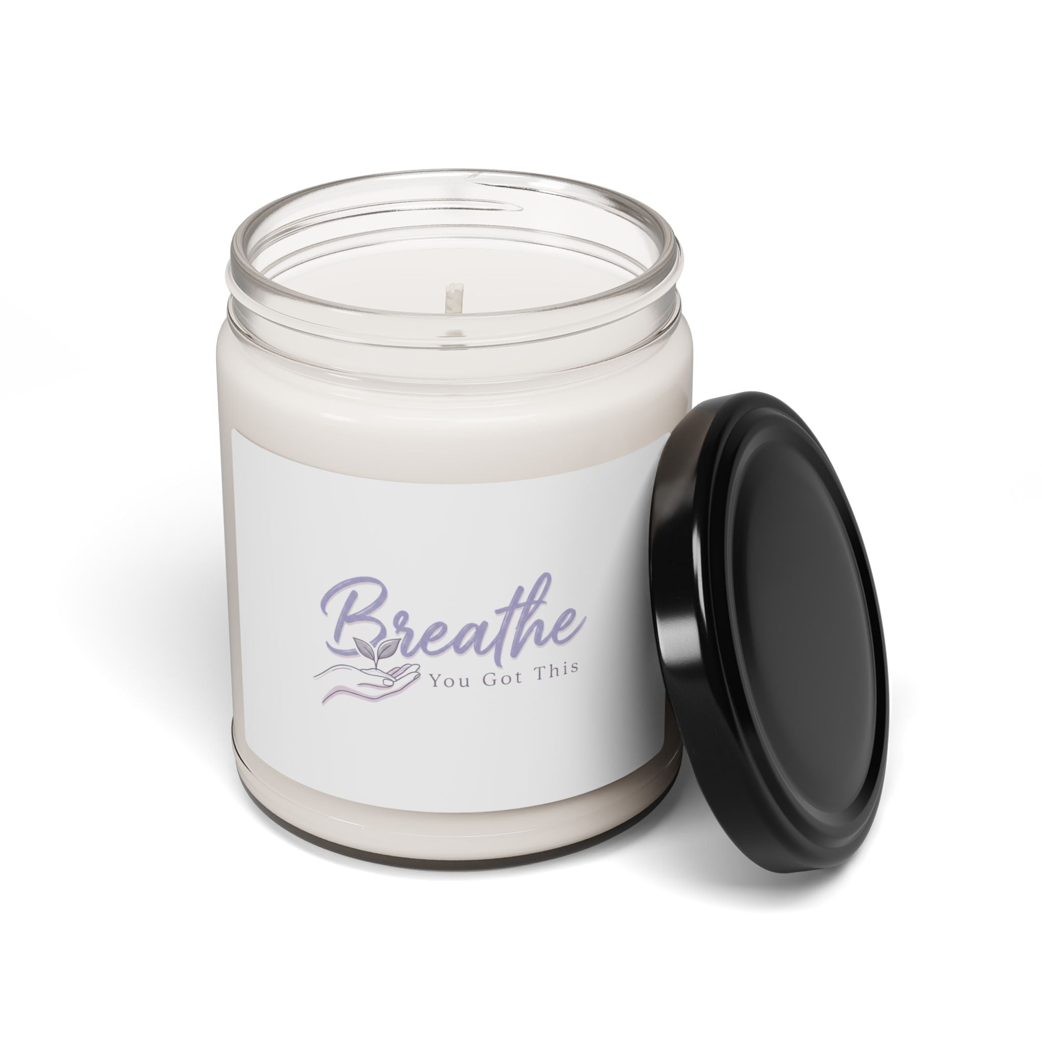 Breathe You Got This Candle, Soy Jar Candle | Positive Micro-Optimism, Lavender Sage Aesthetic