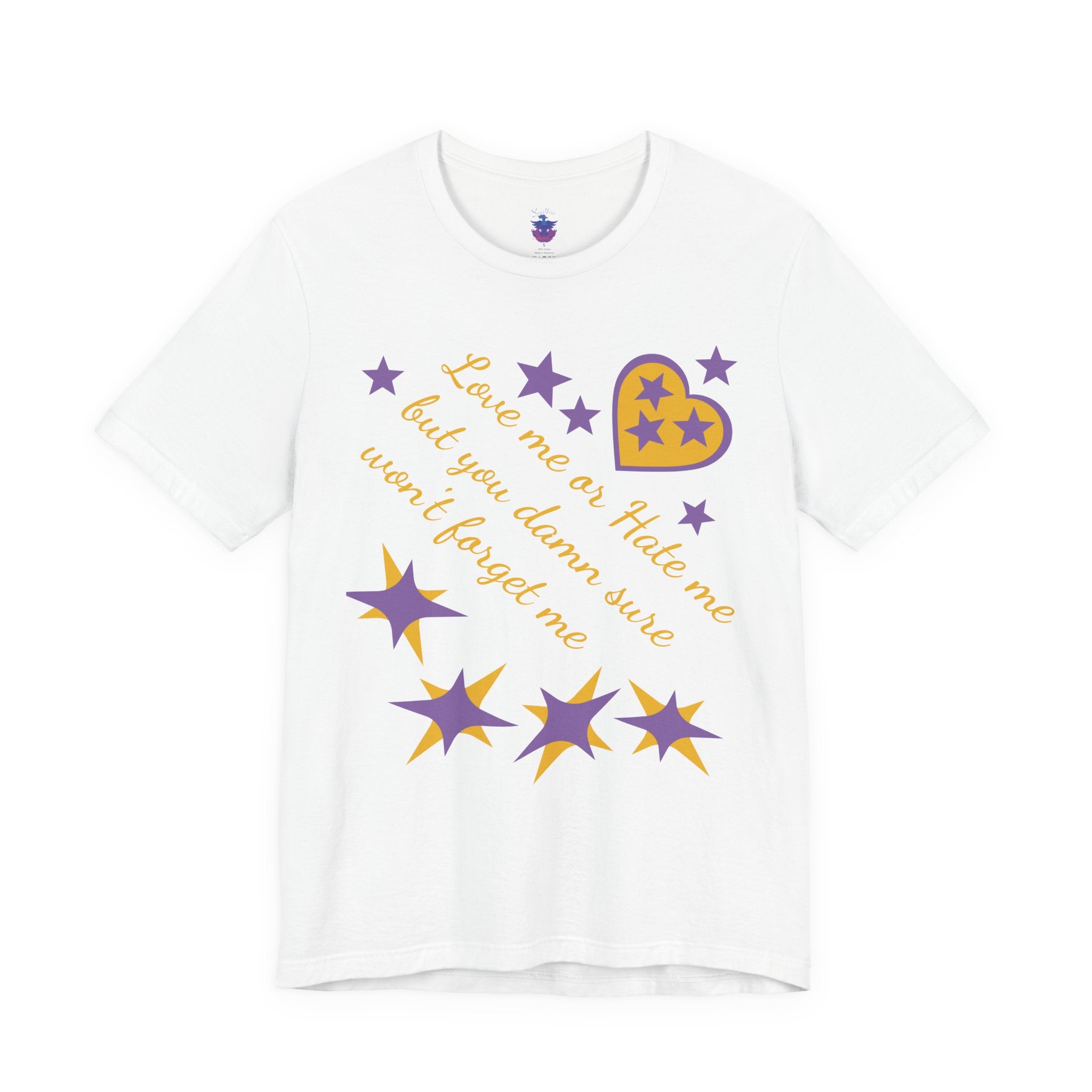 Love me. Hate me. 2 sided Decorated